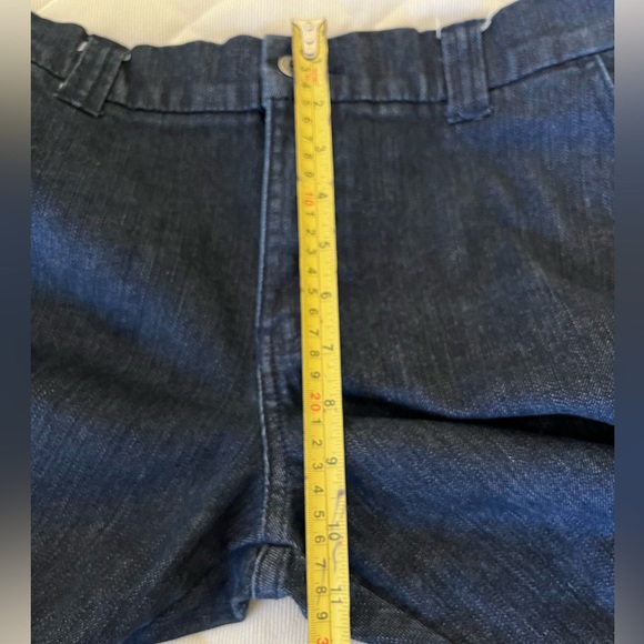 Tommy Hilfiger trendy wide leg high rise women jeans dark blue like black US 31 - Picture 14 of 16